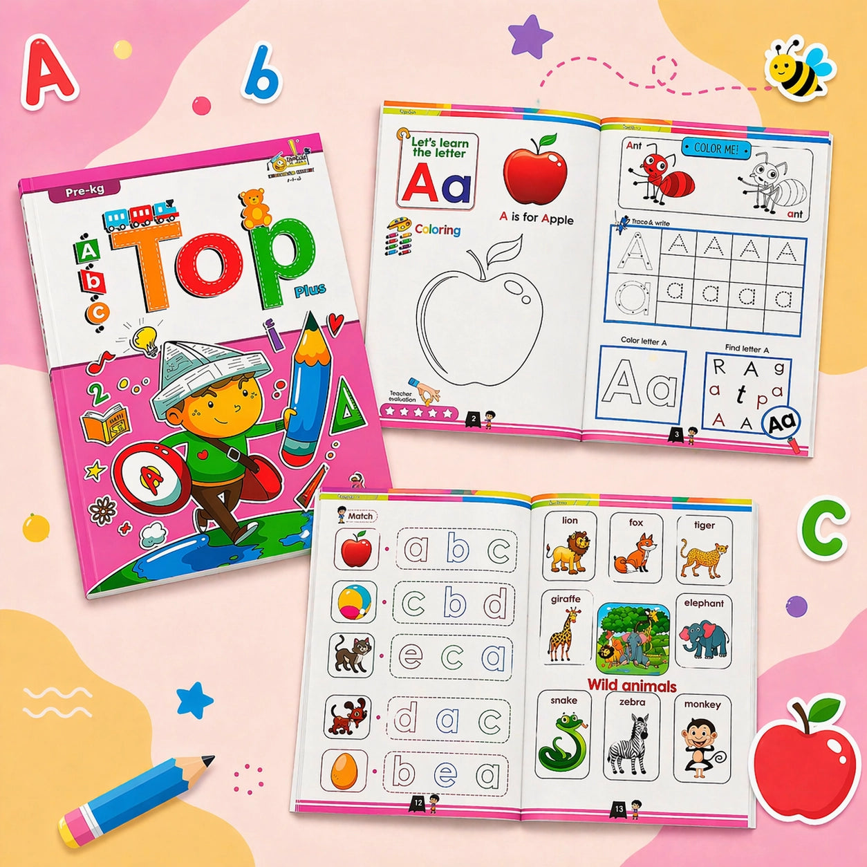 الأوائل بلس — تمهيدي (Pre-KG) | عربي + إنجليزي | سن ٣–٤