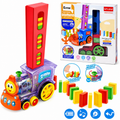 قطار الدومينو الكهربائي — ٦٠ قطعة دومينو ملونة مع صوت وإضاءة (Domino Train)