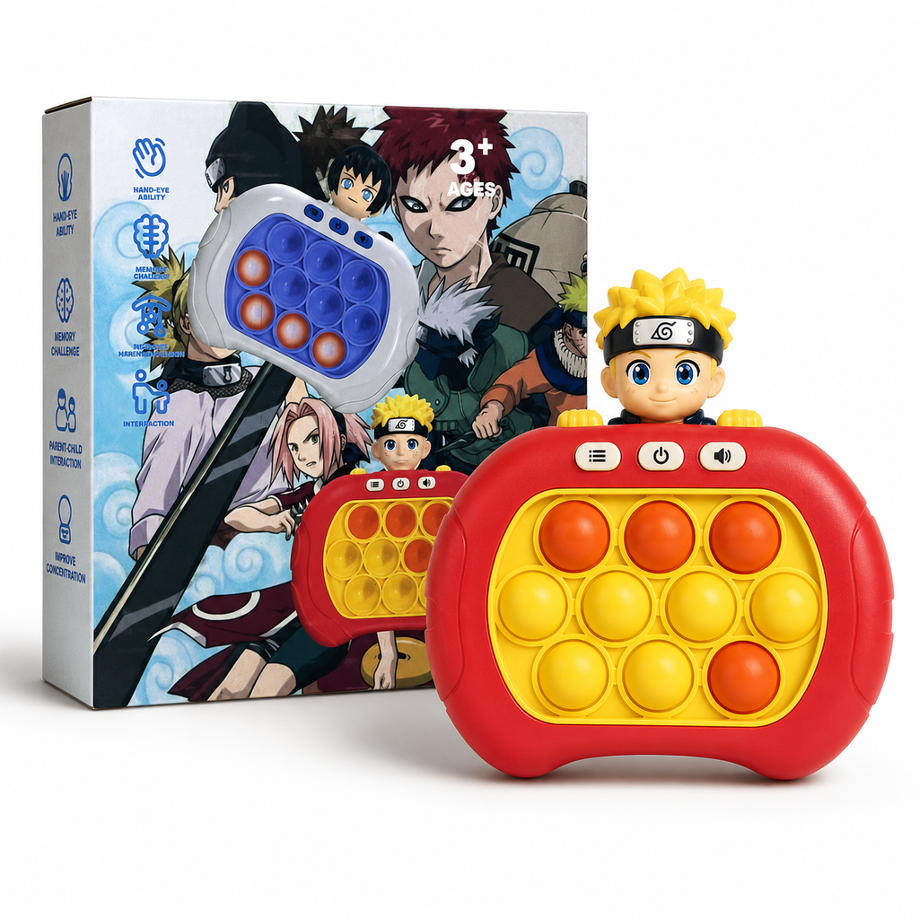 لعبة بوب إت الإلكترونية ناروتو — ٤ أوضاع لعب + ١٥٠ مرحلة (Naruto Electronic Pop It Game)