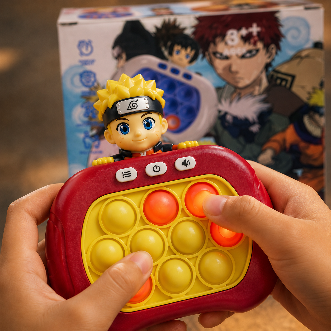 لعبة بوب إت الإلكترونية ناروتو — ٤ أوضاع لعب + ١٥٠ مرحلة (Naruto Electronic Pop It Game)