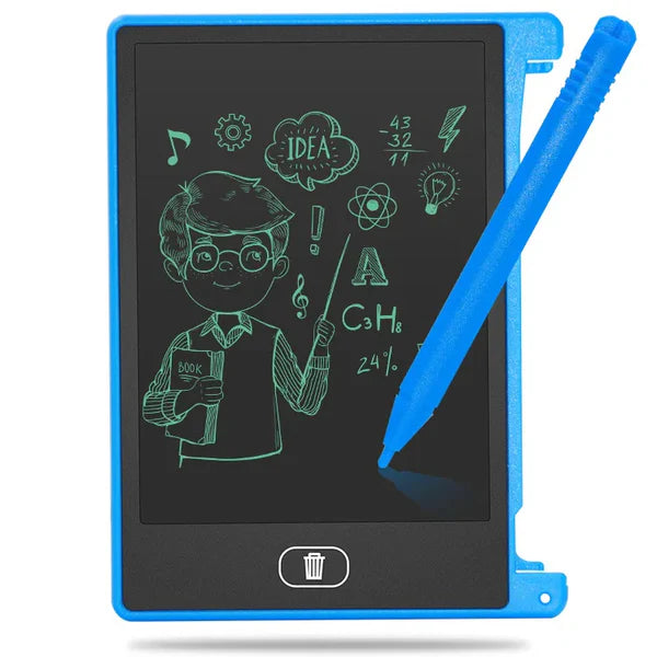 تابلت رسم وكتابة LCD — شاشة ملونة + قلم + قفل — مسح بضغطة زر